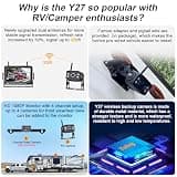 Yakry Y27-N 1080P Wireless RV Backup Camera System with 7" Touch-Key Monitor