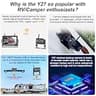 Yakry Y27-N 1080P Wireless RV Backup Camera System with 7" Touch-Key Monitor