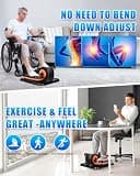 Putnen Under Desk Electric Elliptical Machine with 12 Adjustable Speeds
