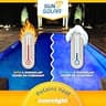 Sun2Solar Blue Rectangle Solar Pool Cover Blanket, 16 x 32 Ft, 12 Mil