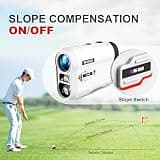 REVASRI Golf Rangefinder with External Slope Switch, Pin Lock and 1000-Yard Range