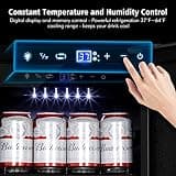 Tylza 15-Inch Built-In Outdoor Beverage Refrigerator with Smart Memory
