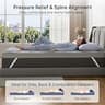 PERLECARE 3-Inch Extra-Firm Hard Foam Support Mattress Topper with Bamboo Cover