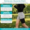 Vive Thigh Brace Adjustable Support Wrap for Hamstring and Groin Relief