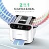 KPAW Portable Automatic Card Shuffler and Auto Post-Shuffle Dealer, White