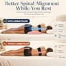 Hapiclody Memory Foam Lumbar Bed Wedge Bolster Pillow for Back Relief