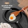 KLYRO 9-Piece Teak Wooden Cooking Utensil Set with Wood Measuring Spoons
