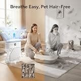 Meowant Dual True HEPA Pet Air Purifier with Solid Activated Carbon Pellets