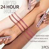 JUNECODE 3Pcs Lip Stain Peel Off Set Waterproof Matte Lip Tattoo Kit