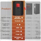 iTHERAU Portable Home Infrared Sauna Box with Pentagonal Layout Design