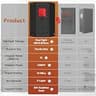 iTHERAU Portable Home Infrared Sauna Box with Pentagonal Layout Design