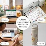Cricut Maker 4 Sticker Making Bundle with Waterproof Sticker Paper & Vinyl Roll