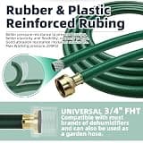 TT FLEX Burst-Proof 5FT Green Rubber Dehumidifier Drain Hose