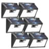 Peasur 140 LED Waterproof Solar Powered Motion Sensor Fence Lights, 6-Pack
