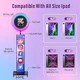 JIYANG Portable iPad Photo Booth Stand in Black with Professional Flight Case
