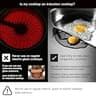 Lazy K 11-Inch Silicone Induction Cooktop Mat for Active Stovetop Cooking