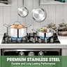 Heavy-Duty 3-Ply Clad Stainless Steel 11-Piece Professional Cookware Set