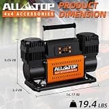 ALL-TOP 12.35 CFM 12V Portable Air Compressor with LCD Preset Controls