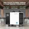 Waykar 70-Pint Energy Star Crawl Space Dehumidifier with Direct-Drain Design