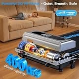 FOUSAE 5-in-1 Foldable Treadmill with 12 HIIT Programs & 400-lb Capacity