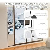 YGNNJY X-Large Sliding Glass Dog Door Insert with Integrated Mesh Screen