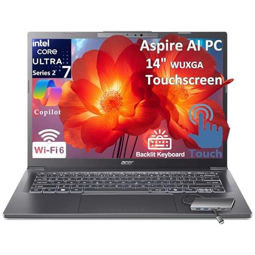 Acer 2026 Aspire AI Laptop with 14-Inch Touchscreen and Core Ultra 7 CPU