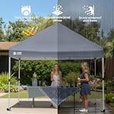 CROWN SHADES Premium Pop-Up Canopy Tent, Heavy-Duty Oxford Fabric Trade Show Shelter
