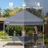 CROWN SHADES Premium Pop-Up Canopy Tent, Heavy-Duty Oxford Fabric Trade Show Shelter