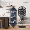 Lasko 1843 Cyclone Adjustable Pedestal Fan with Multi-Function Remote