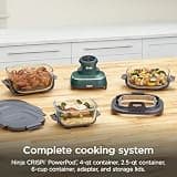 Ninja Crispi 5-in-1 Glass Air Fryer PowerPod System with Three Multi-Size Containers
