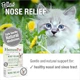 HomeoPet Feline Nose Relief Natural Liquid Drops for Sinus Support, 15 Milliliters