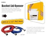 6699 1/6HP Submersible Tankless Water Heater Flushing Kit with Hoses and Bucket