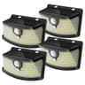 Aootek 120 LED Wide-Angle Solar Motion Sensor Security Fence Lights, 4-Pack