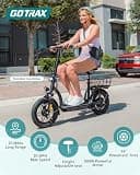 Gotrax FLEX ULTRA Seated Electric Scooter, 500W Motor, 14" Tires, 25-Mile Range