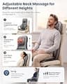 COMFIER Portable Massager Chair Pad with Heat and Waist Air Compression