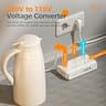TESSAN 7-in-1 2000W Travel Voltage Converter and Plug Adapter Combo Unit