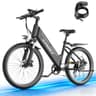 ASKGO 26-Inch Step-Thru Electric Cruiser Bike, 1500W Peak, 48V 12Ah Battery