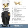 Moen EX75C Host Series 3/4 HP Garbage Disposal with SoundSHIELD & Express Mount