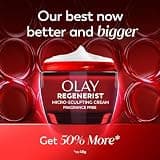 Olay Regenerist Micro-Sculpting Cream, Fragrance-Free Anti-Aging Moisturizer (2.6 oz)