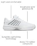 K-Swiss Women's Hypercourt Express 2 Wide Width Pickleball Shoe with Surgelite