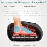 Nekteck Shiatsu Foot Massager with Heat and 3 Modes Deep Kneading Therapy