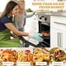 Donguli Extra-Large Stainless Steel Oven Air Fryer Basket Two-Piece Set