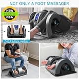 TISSCARE Professional Shiatsu Foot and Calf Massager with 96 Nodes and Dual Heat
