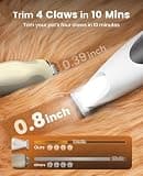 oneisall Ultra-Quiet 20mm Dog Paw Trimmer with Built-in LED Light & 35dB Motor