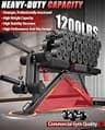 Heavy-Duty 1200LBS Adjustable Workout Bench with Removable Leg Extension