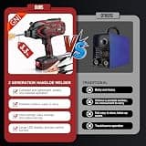 GNI Upgraded Portable Handheld ARC Stick Welder with Digital LED Display