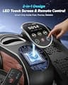 MERACH Under Desk Elliptical, 12-Speed Motorized Setup, Wireless Remote