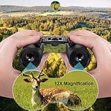 Dranbol 12x25 Mini Pocket Binoculars with BAK4 Roof Prism & Multi-Layered Lens Coating