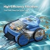 ABNEMEN Cordless Robotic Pool Cleaner, 180-Minute Runtime, 2000 Sq Ft