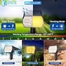 NYMPHY IP68 Waterproof 56-LED Solar Powered Garden Yard Spot Lights (6-Pack)